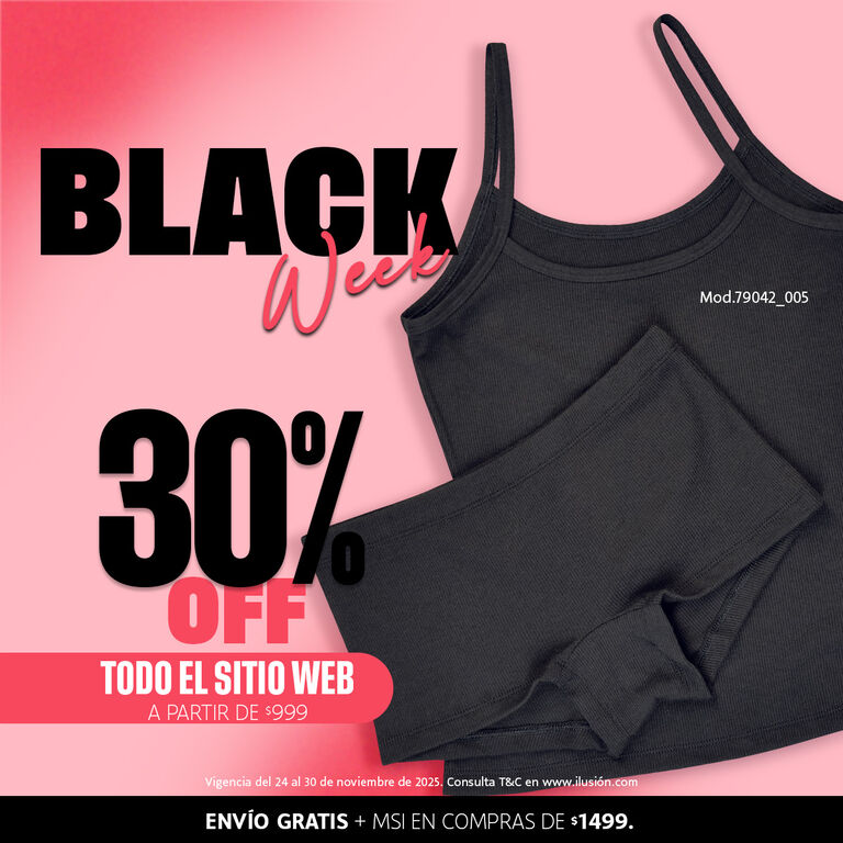 Ropa interior descuentos Black Friday en Ilusi&oacute;n