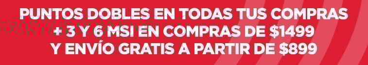 Puntos en tus compras + meses sin intereses + envíos gratis