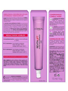 Revitalift Ácido Hialurónico crema de ojos  35274