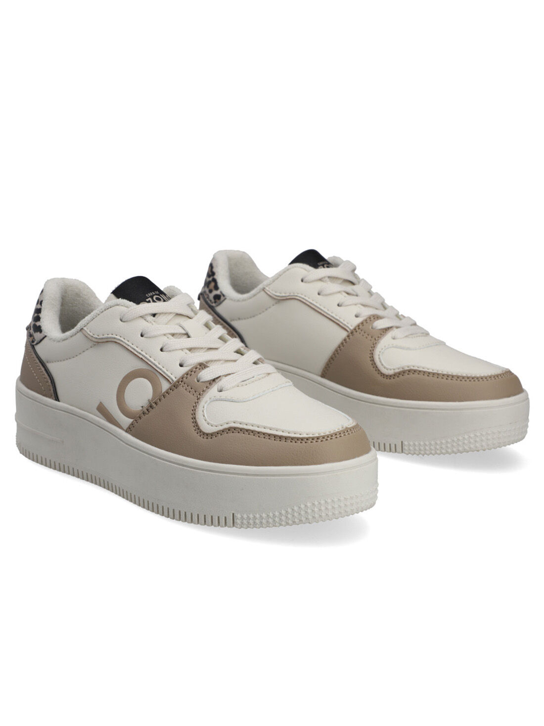 Tenis 52126, BEIGE/ANIMAL PRINT Tenis 52126