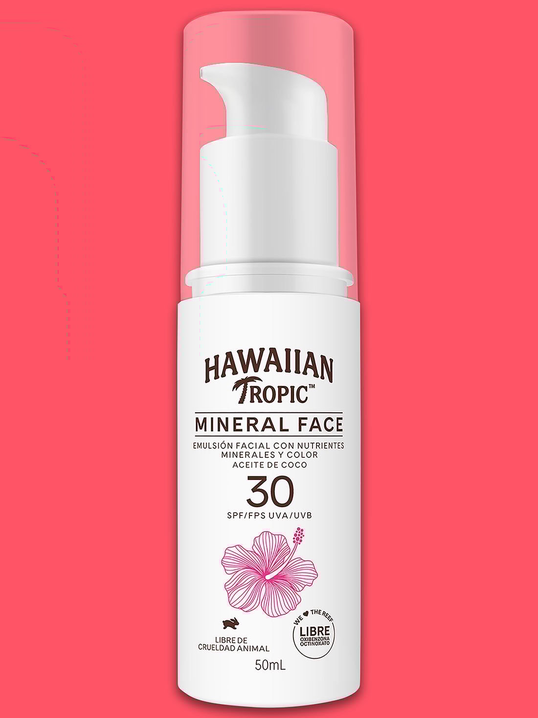 Hawaiian Tropic loción facial mineral face FPS 30+ 27039