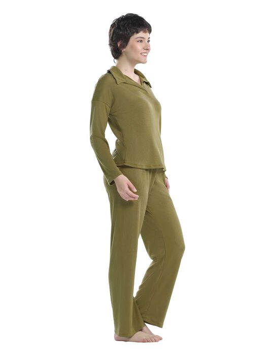 Set pijama 77226, OLIVO, hi-res