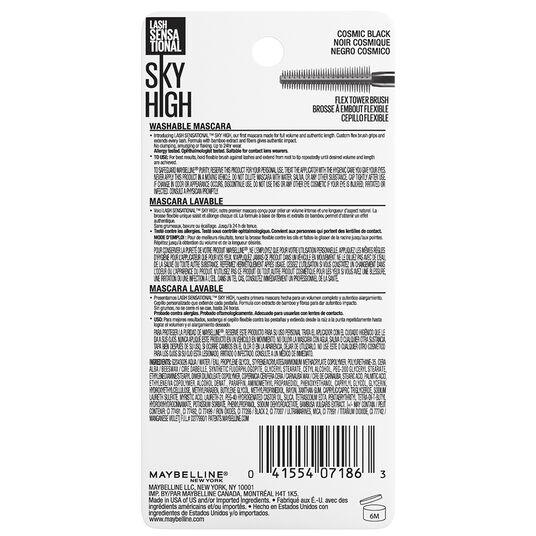 Maybelline m&aacute;scara de pesta&ntilde;as sky high cosmic black 21003, BLACK, hi-res