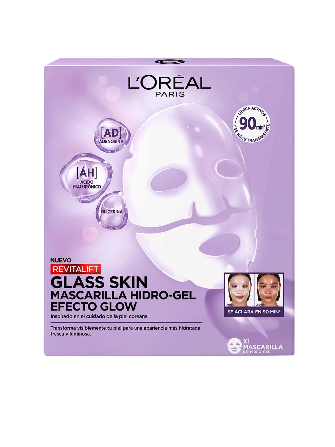 L'Or&eacute;al Paris mascarilla facial revitalift &aacute;cido hialur&oacute;nico 22063