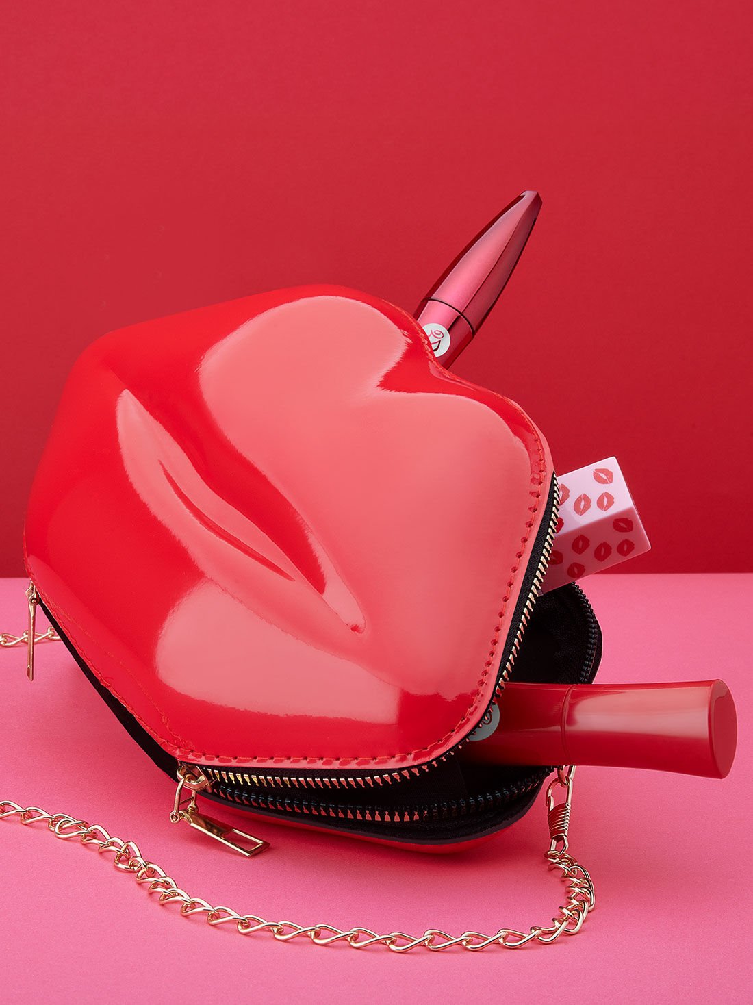 Bolsa de beso rojo 26065