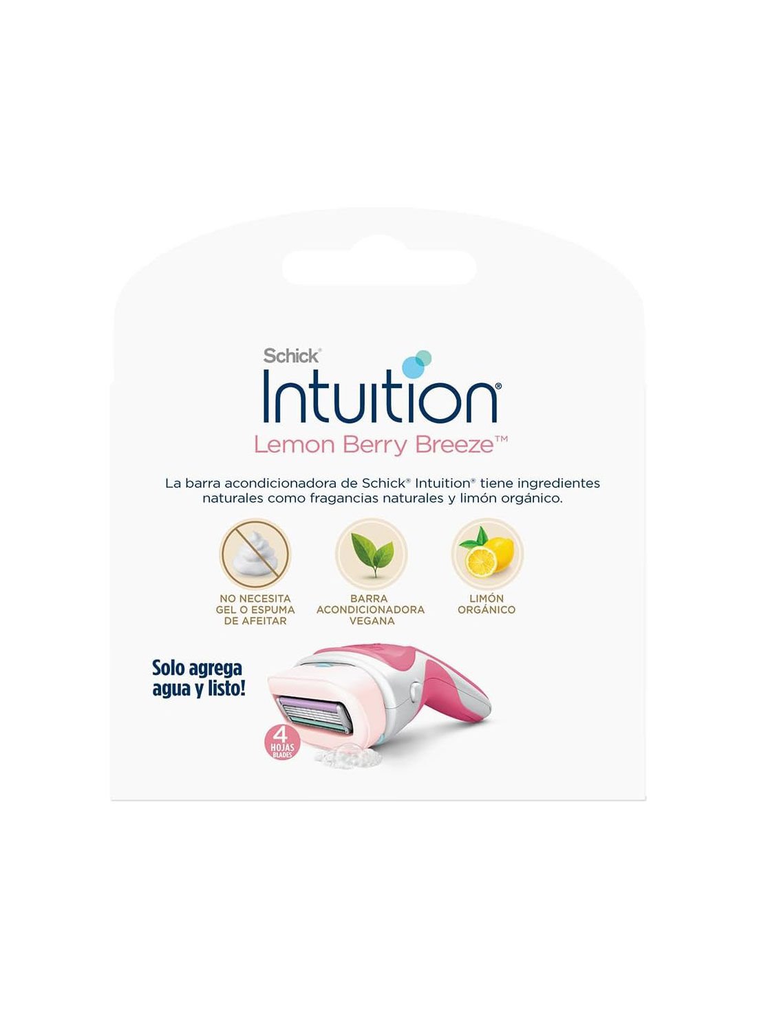 Schick cartuchos intuition lemon X2 25047