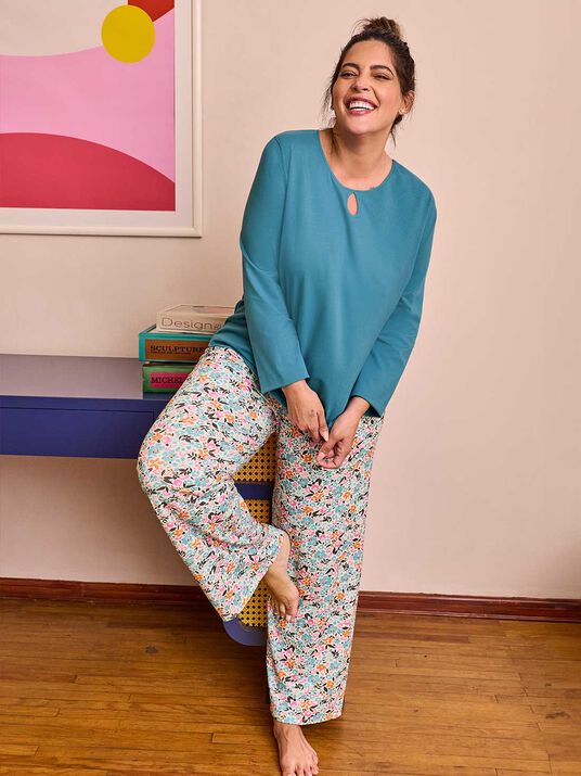 Set pijama larga 77202