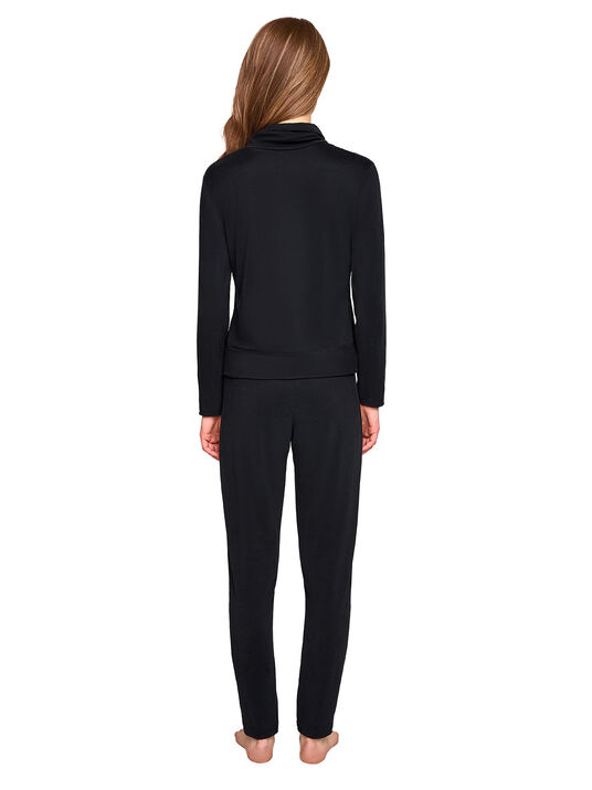 Pijama larga 77124, NEGRO, hi-res