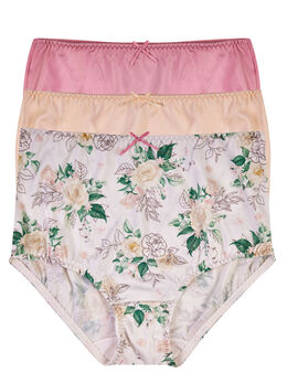 3- Pack panties con refuerzo frontal 32155