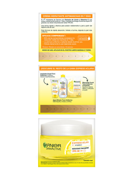 Garnier crema hidratante express aclara  35313, &Uacute;NICO, hi-res