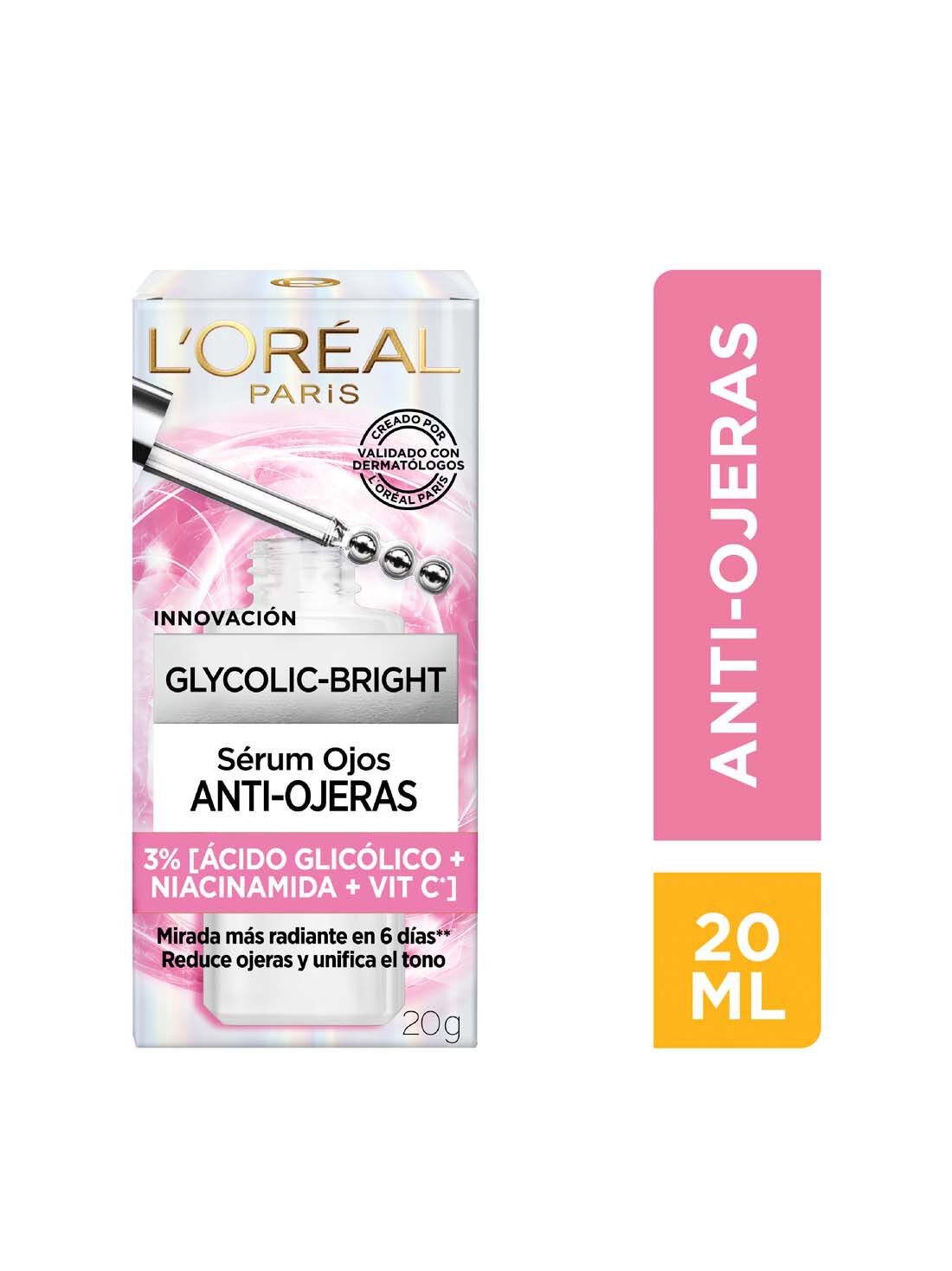 L’oréal Paris sérum de ojos glycolic-bright 24011