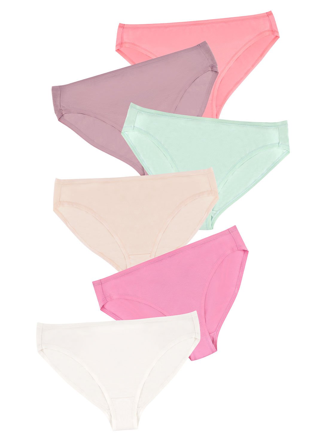 Paquete de 6 panties corte francés 79027