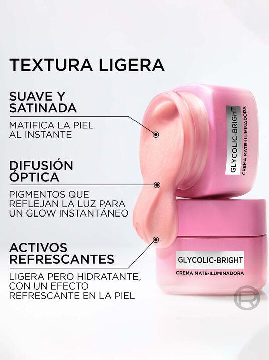 L'Or&eacute;al Paris crema iluminadora glycolic bright 22061