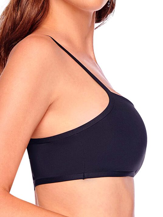 Top corto con tirantes 4411, NEGRO, hi-res