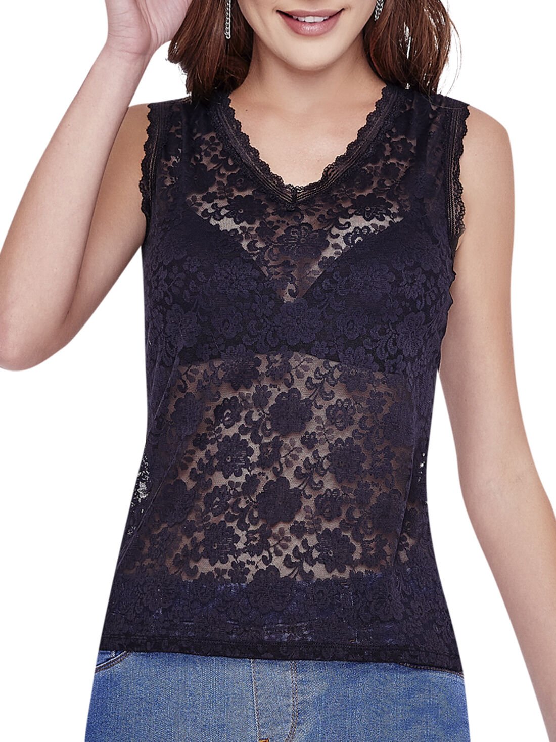 Blusa de encaje 43403