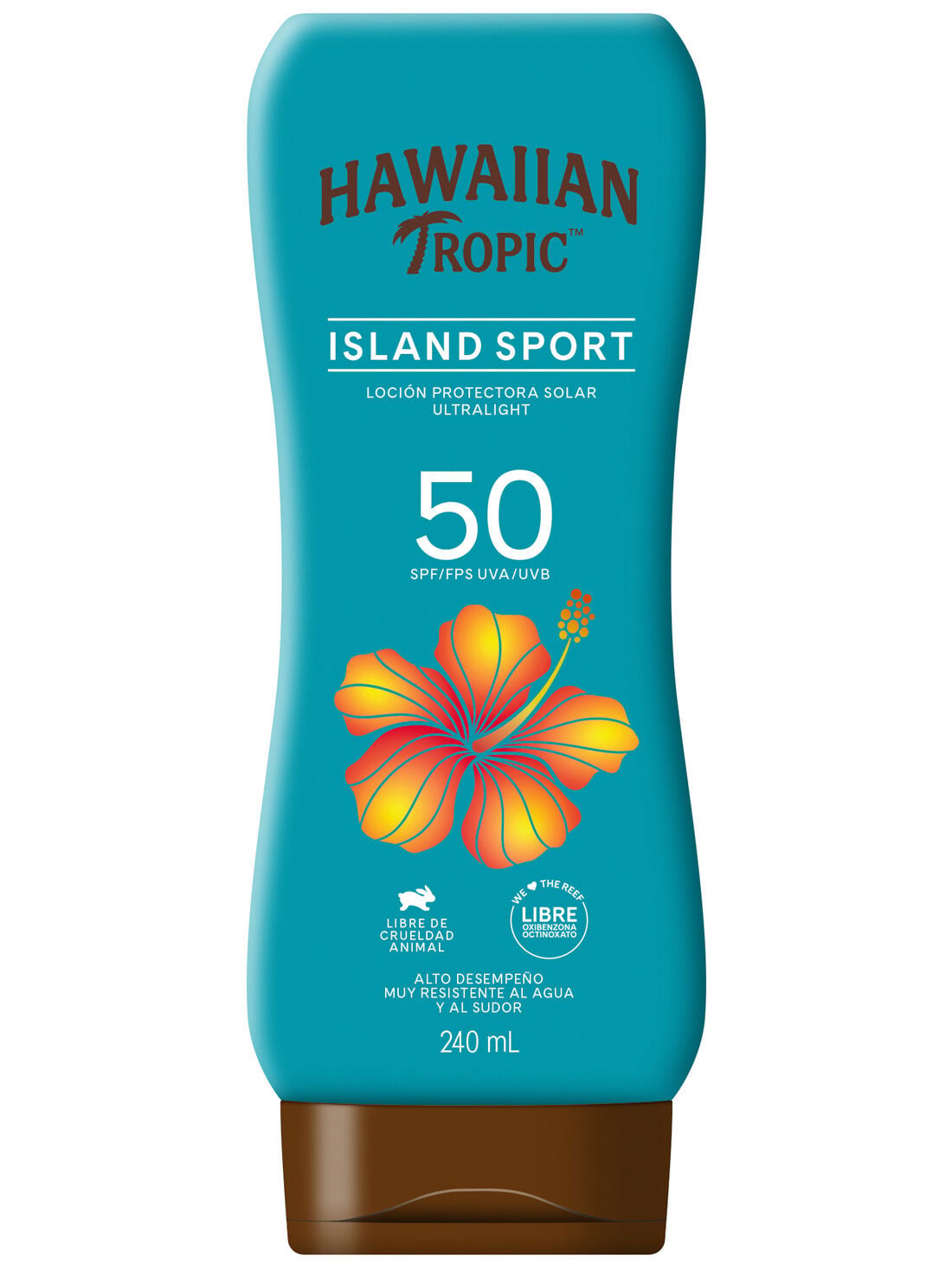 Hawaiian Tropic loci&oacute;n island sport FPS 50+ 27073
