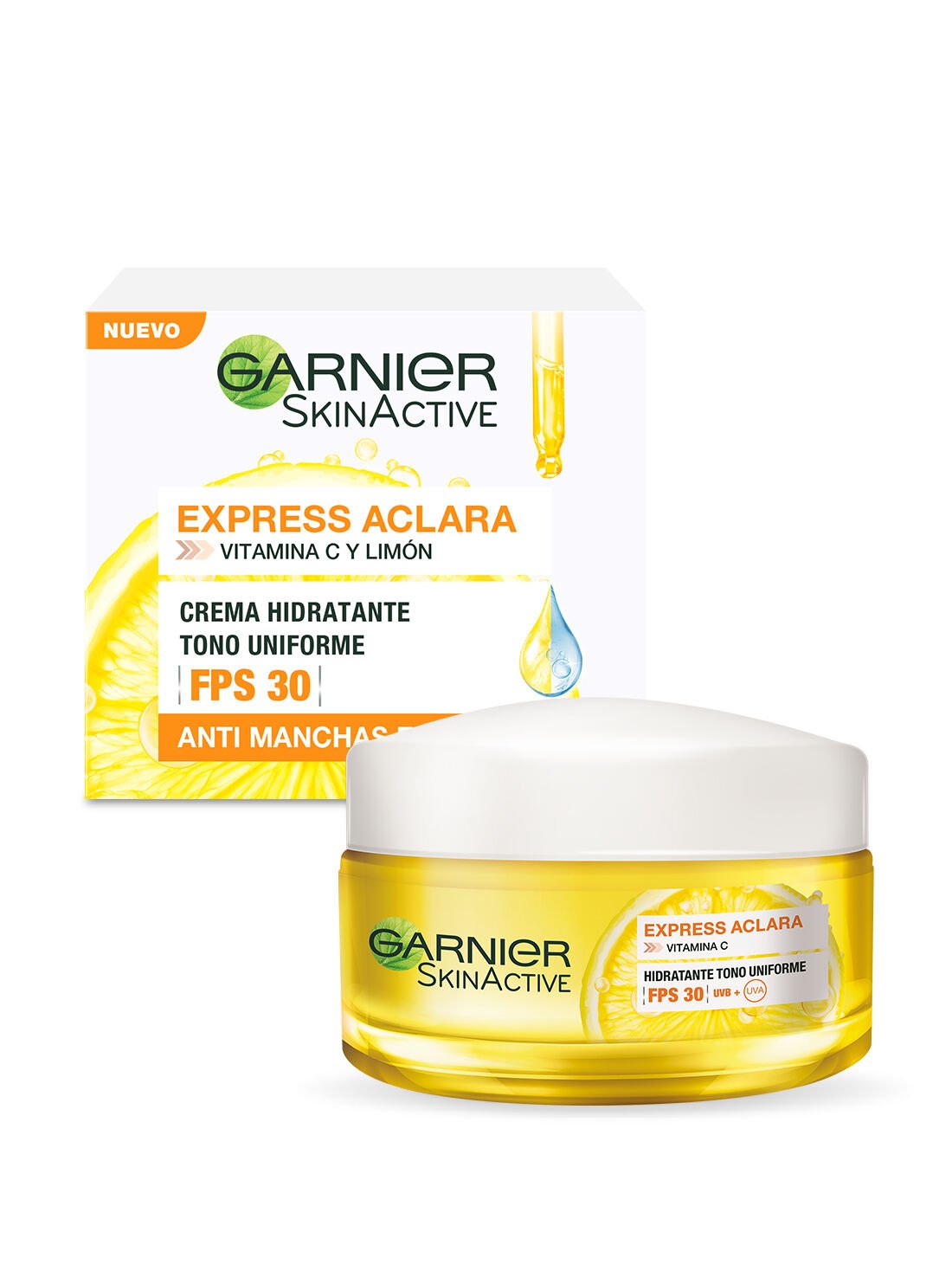 Garnier crema hidratante express aclara  35313