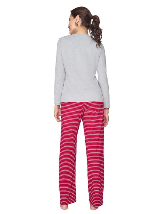 Pijama 77196, BLANCO/RUBI, hi-res