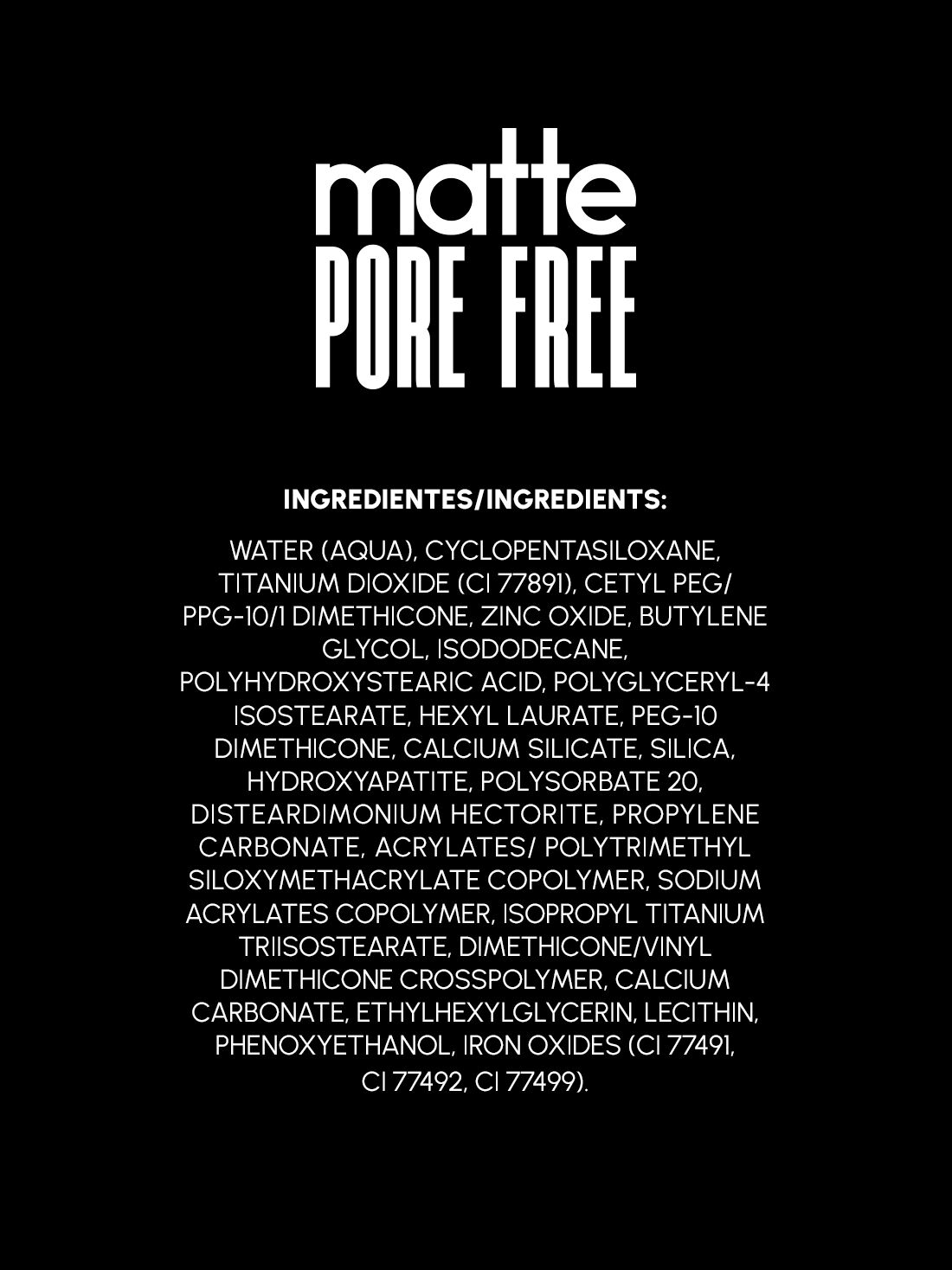 Renova maquillaje liquido matte pore free 22028