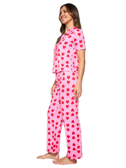 Set pijama larga 77199, CORAZONES XXXV, hi-res