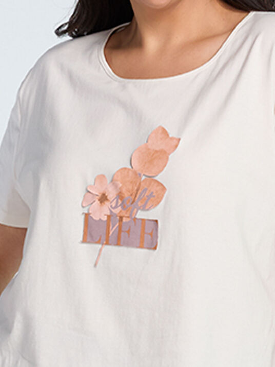 Pijama larga de algod&oacute;n 77221