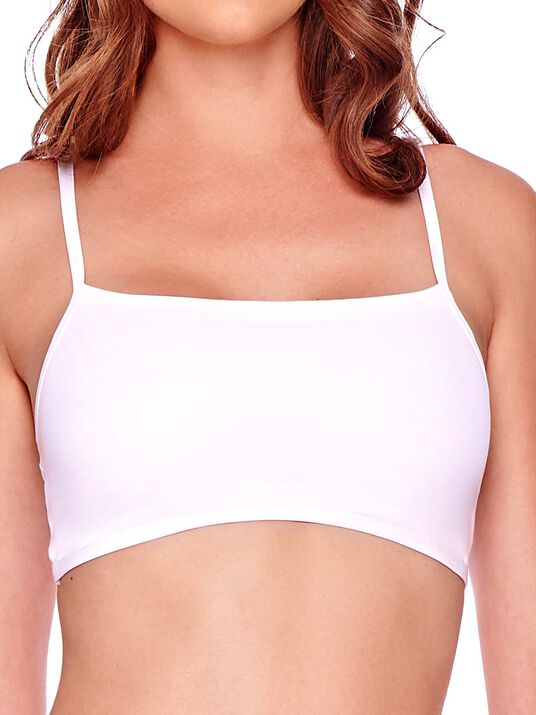 Top corto con tirantes 4411, BLANCO, hi-res