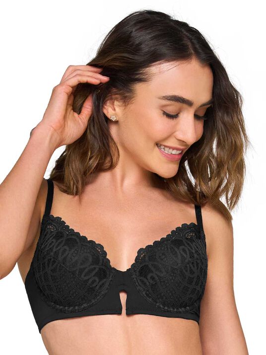 Bra cobertura regular 70184, NEGRO, hi-res