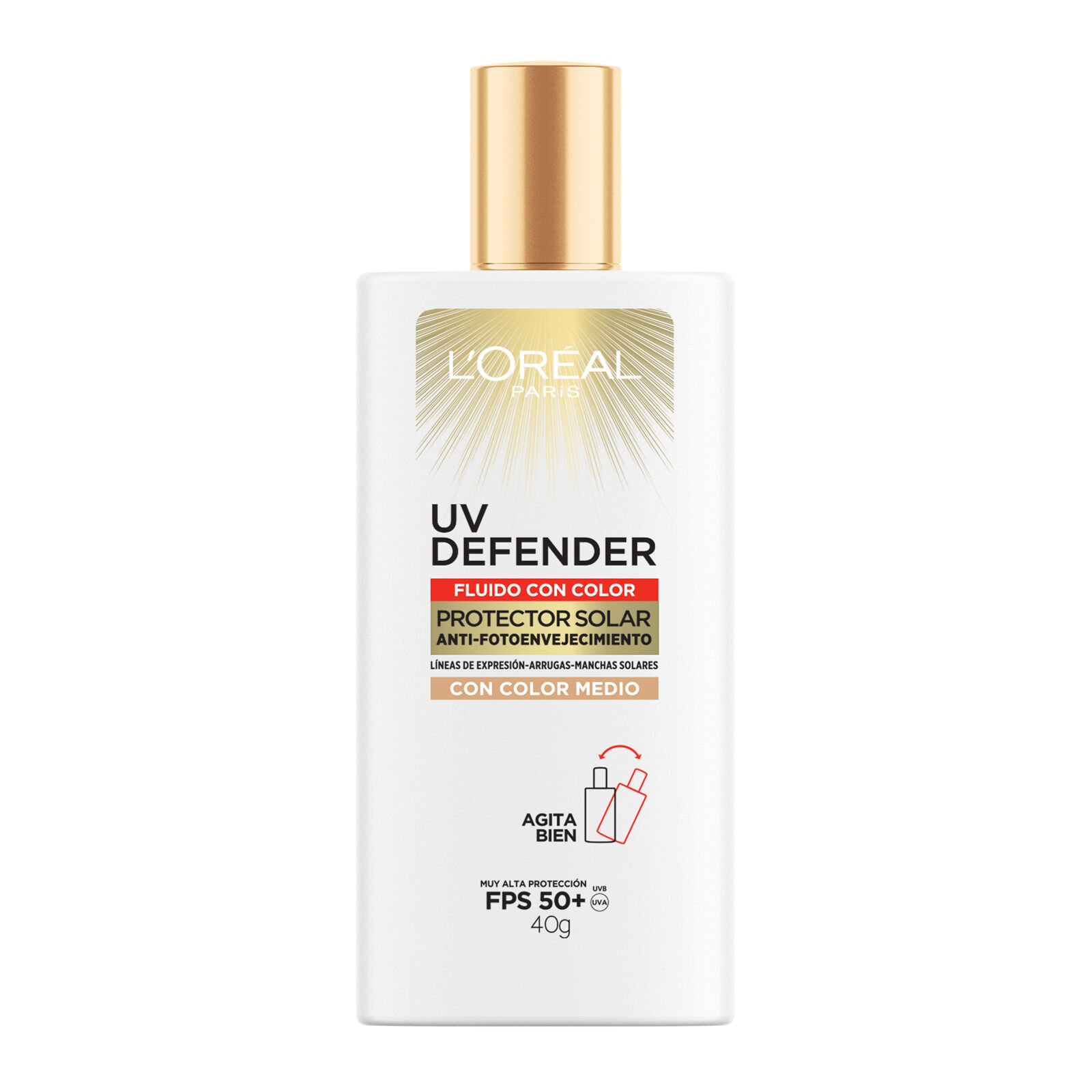 L'Oréal Paris protector UV defender fluido medio 27022