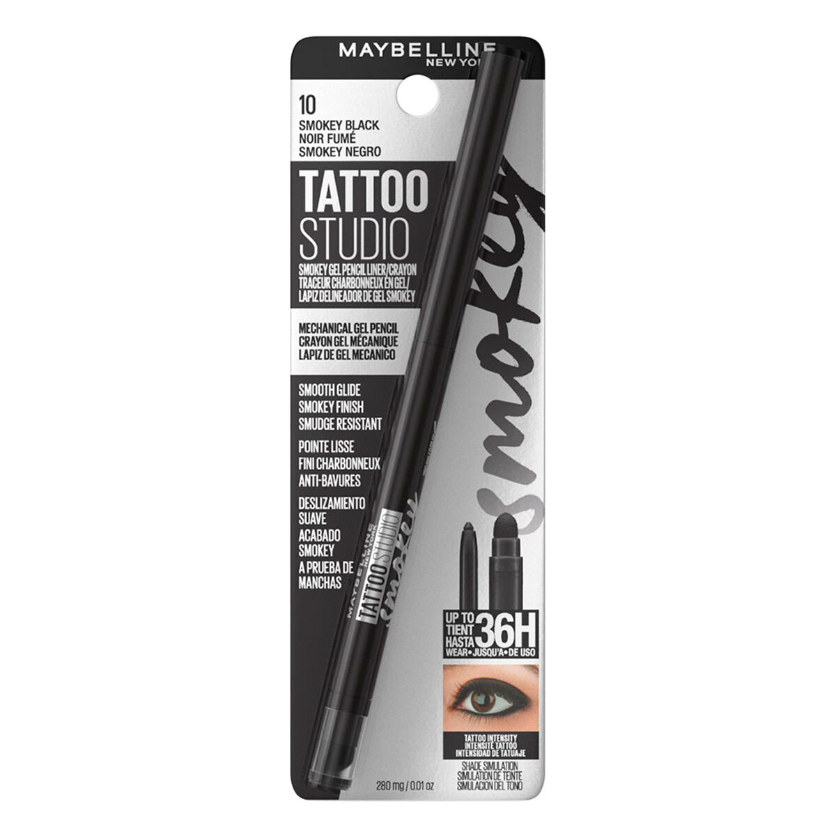 Maybelline lapíz de ojos tattoo liner smokey 35339