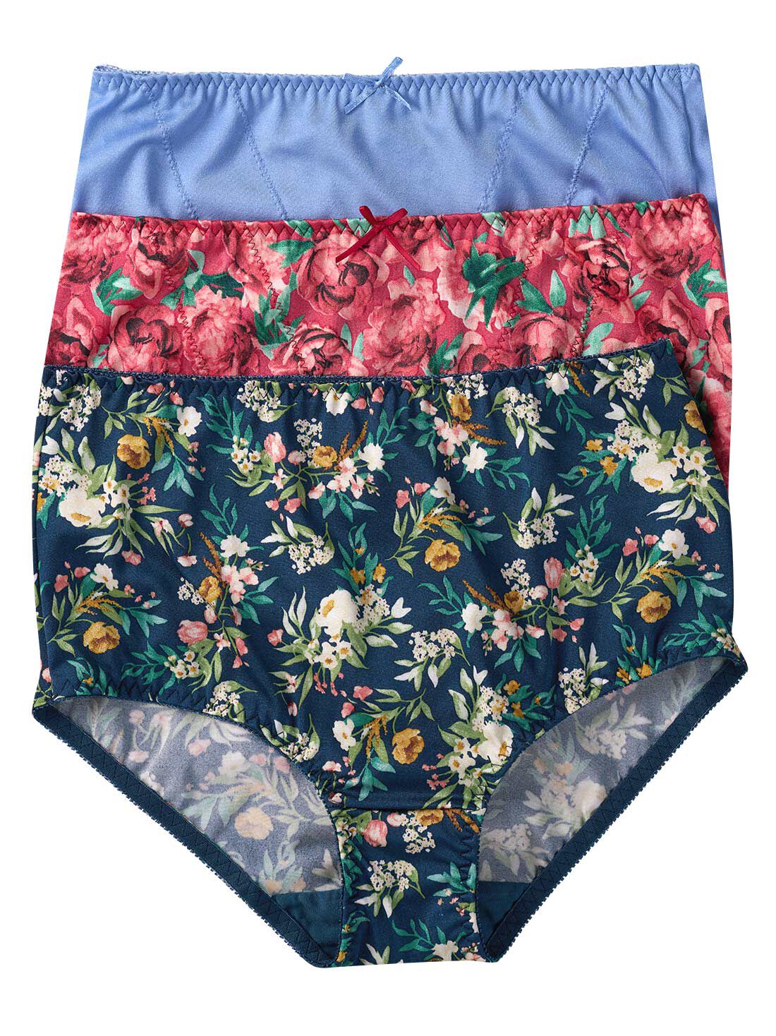 3- Pack panties con refuerzo frontal 32155