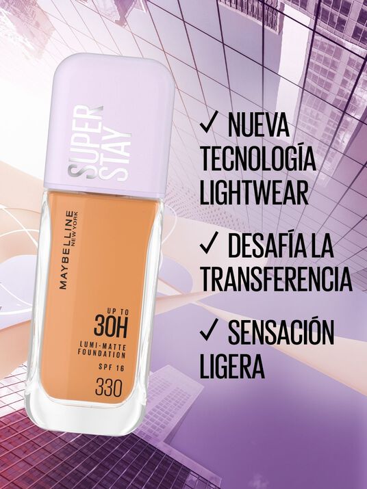 Maybelline maquillaje l&iacute;quido super stay lumi matte 22024