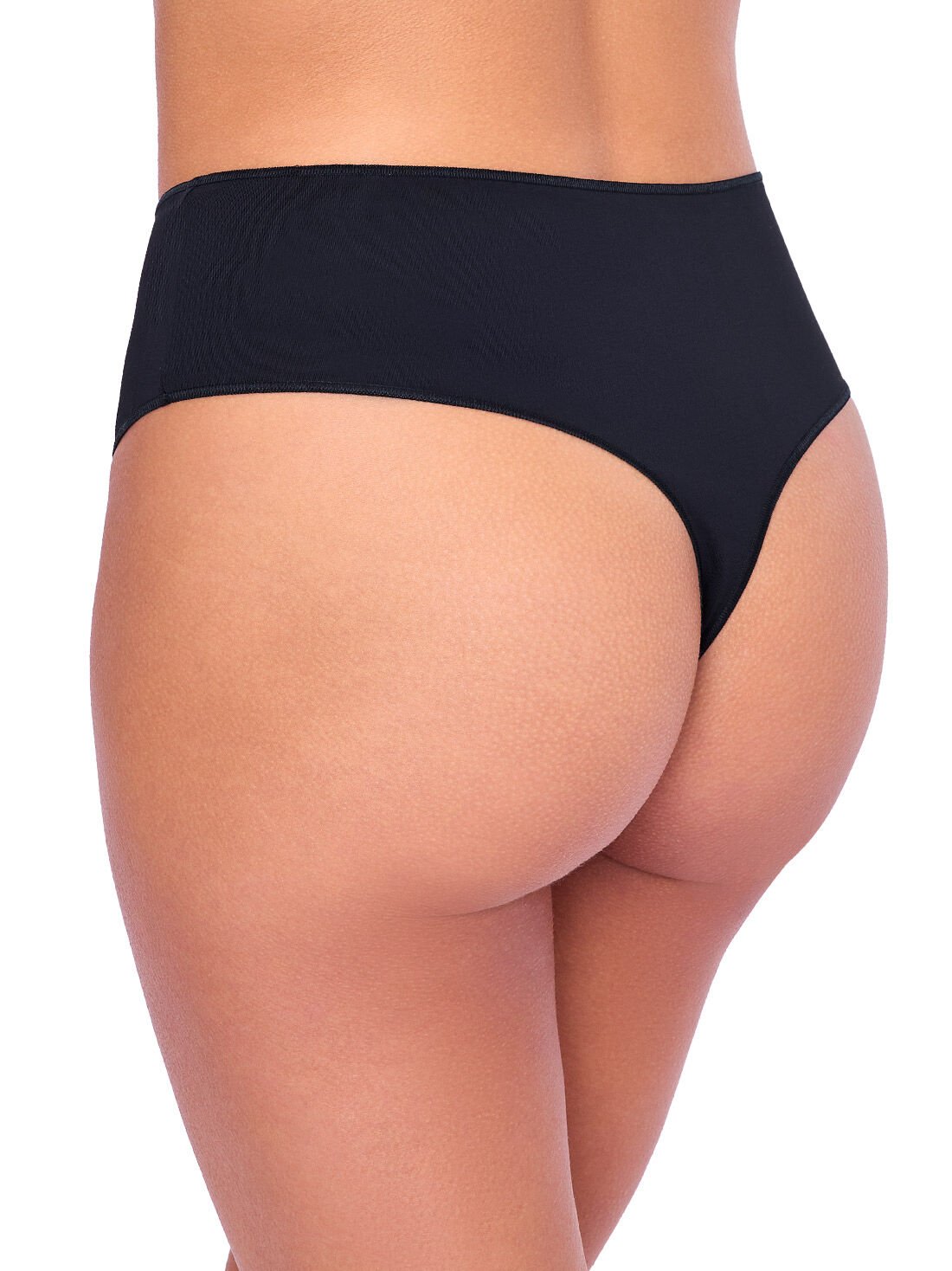 Tanga cintura alta 78105, NEGRO Tanga cintura alta 78105