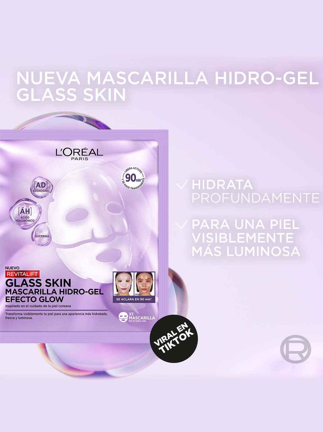 L'Or&eacute;al Paris mascarilla facial revitalift &aacute;cido hialur&oacute;nico 22063