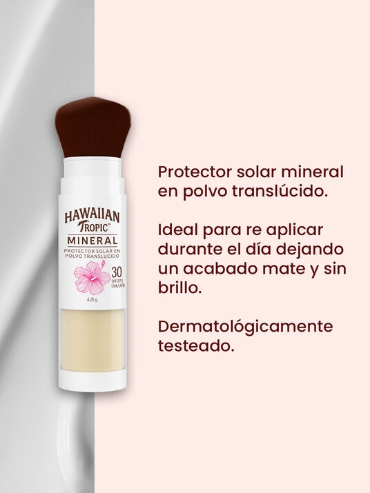 Hawaiian Tropic brocha polvo mineral FPS 30 27051, &Uacute;NICO, hi-res