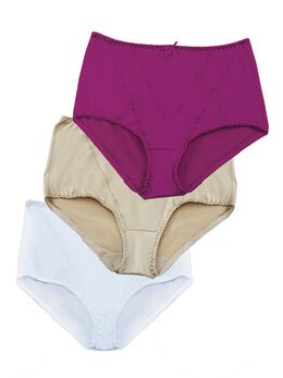 3- Pack panties con refuerzo frontal 32155