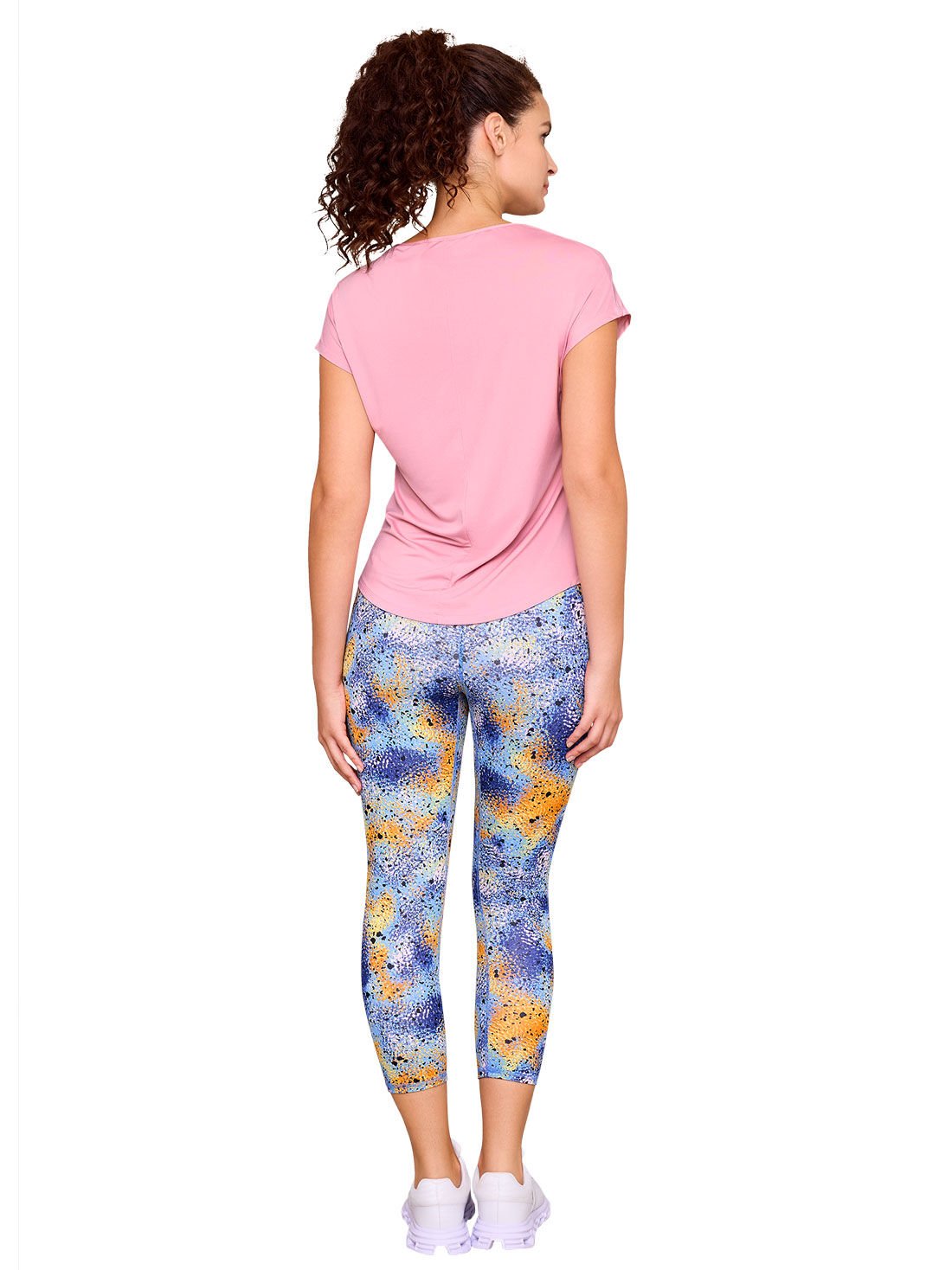 Leggings capri con pretina alta 1794