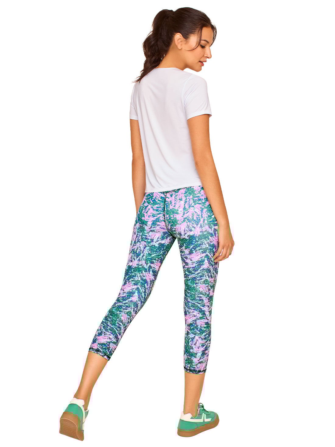 Leggings capri con pretina alta 1794