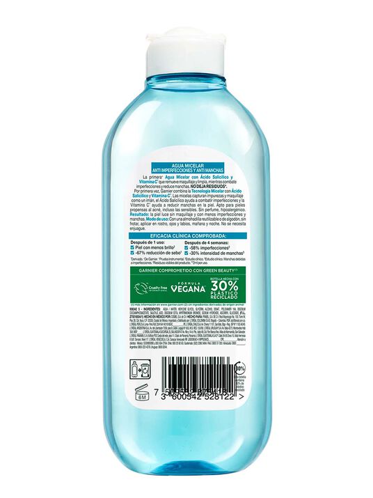 Garnier agua micelar anti acne  25019, &Uacute;NICO, hi-res