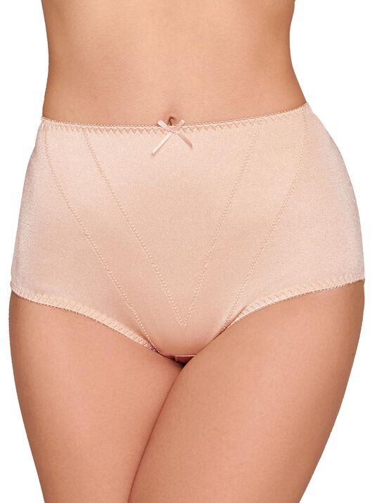 3- Pack panties con refuerzo frontal 32155, NUDE/NEGRO/ LILA OBSCURO, hi-res