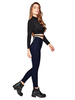 Jeans con tiro alto 45609