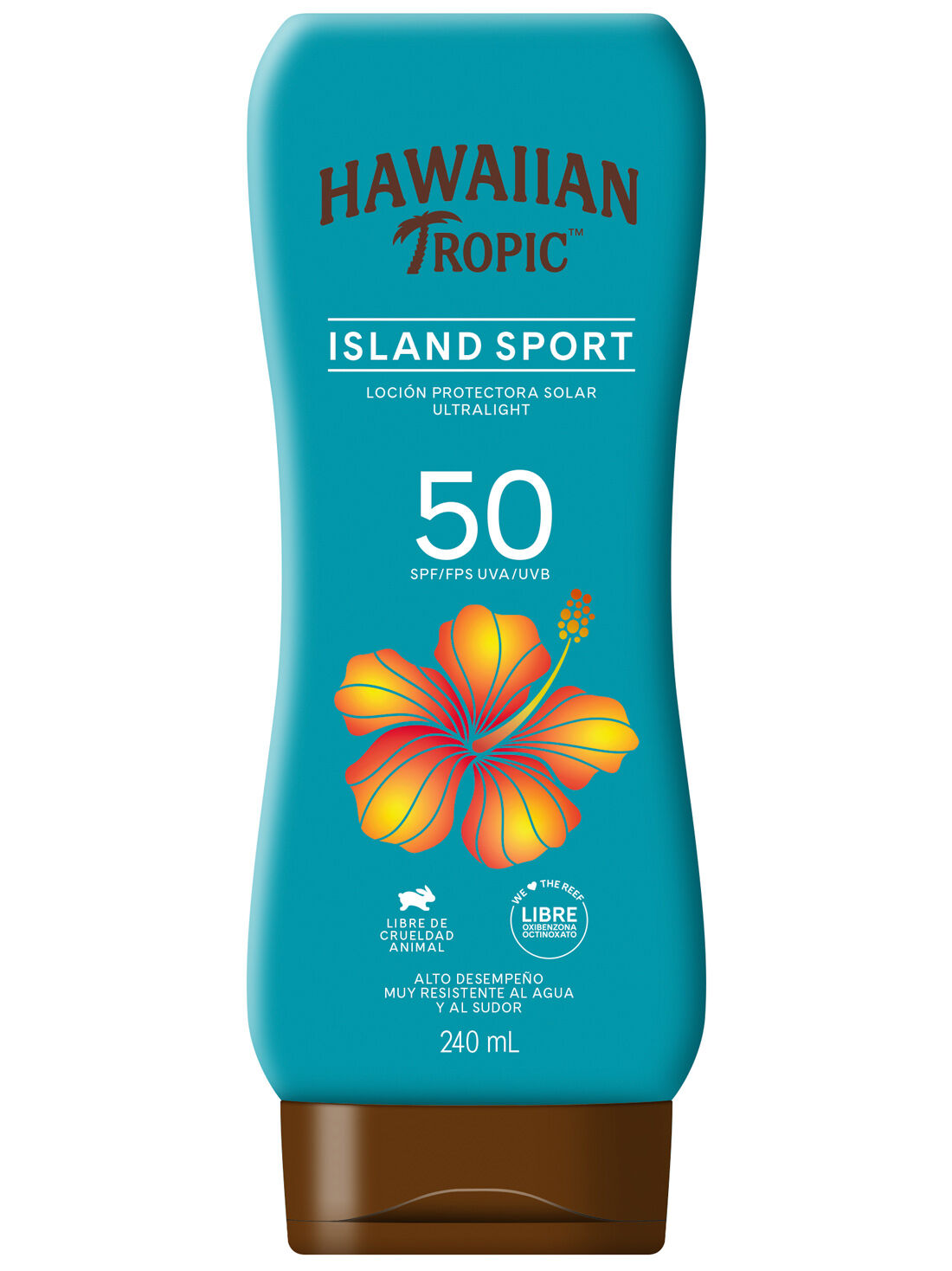 Hawaiian Tropic loci&oacute;n island sport FPS 50+ 27073