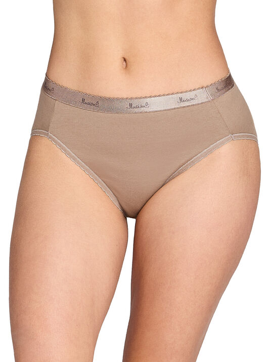 Paquete de 3 panties corte franc&eacute;s 31343, TABACO II, hi-res