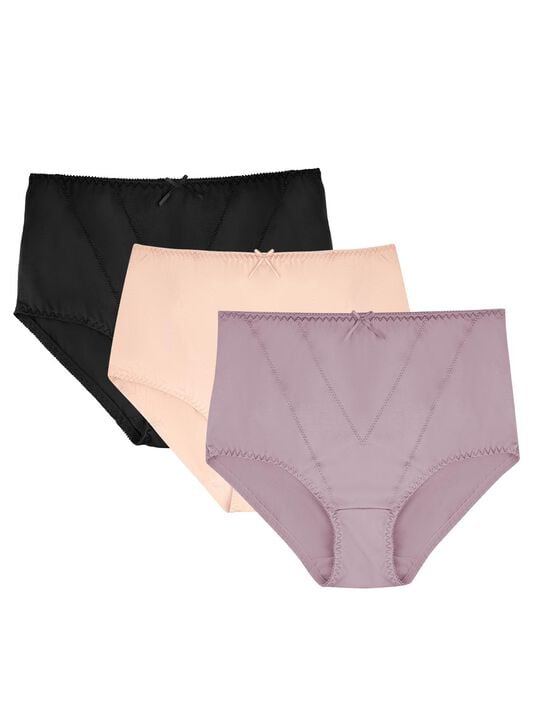 3- Pack panties con refuerzo frontal 32155