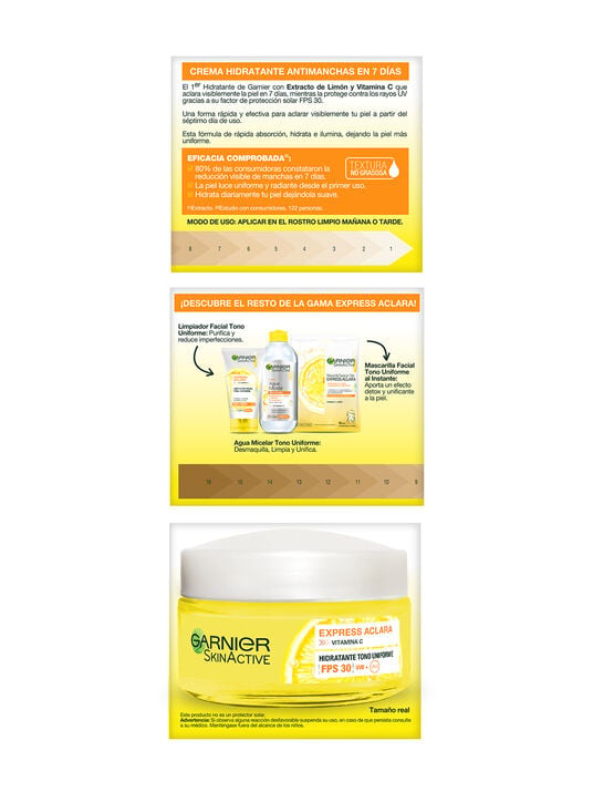 Garnier crema hidratante express aclara  35313, &Uacute;NICO, hi-res