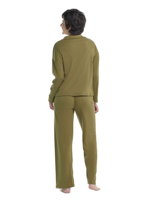 Set pijama 77226, OLIVO, hi-res