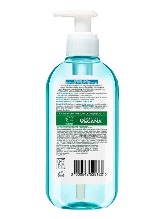 Garnier gel limpiador EA anti acne  25017, &Uacute;NICO, hi-res