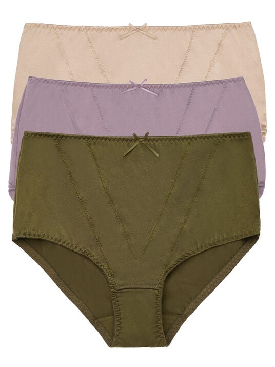 3- Pack panties con refuerzo frontal 32155, OLIVO, hi-res