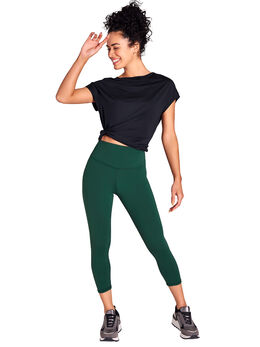 Leggings capri con pretina alta 1794