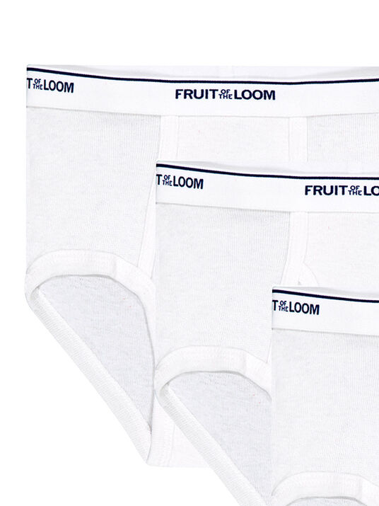Paquete de 3 truzas ni&ntilde;o Fruit of the Loom 31000, BLANCO, hi-res