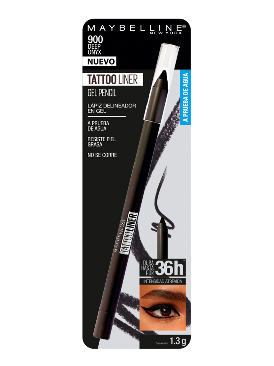 Maybelline delineador para ojos tattoo liner 35268, DEEP ONYX, hi-res